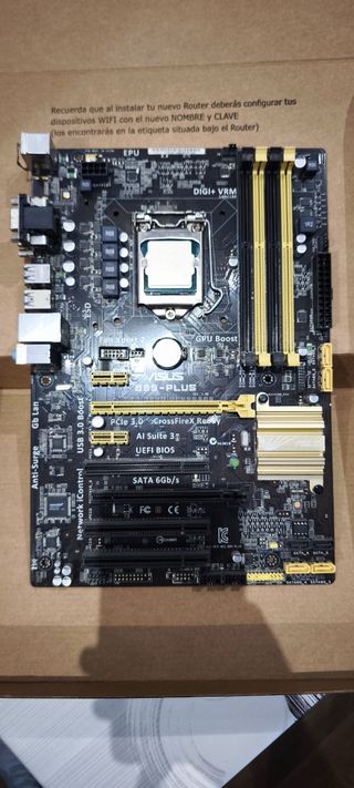 Placa Base ASUS B885-PLUS y procesador i7-4770@3,4