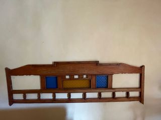 Cabecero de Cama Vintage Madera y Cristal