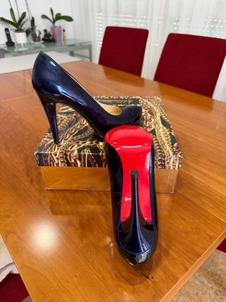 Zapatos Baldovski Charol Azul Talla 39