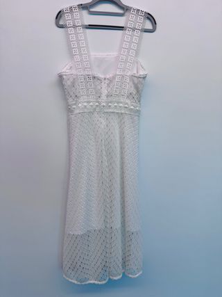 Vestido Sandro Blanco Encaje