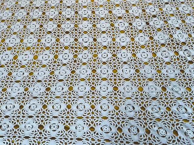 Copriletto matrimoniale uncinetto fatto a mano