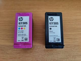 Cartuchos HP 67/305 Instant Ink (2 unidades)