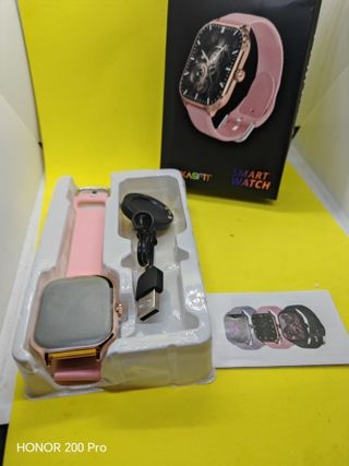 Reloj Inteligente Dorado y Rosa