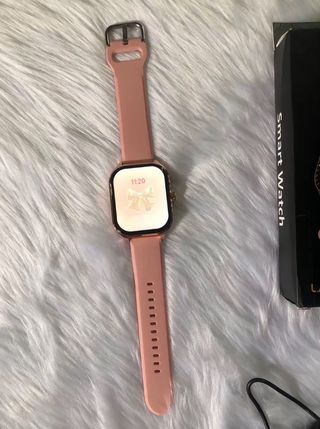 Reloj Inteligente Dorado y Rosa
