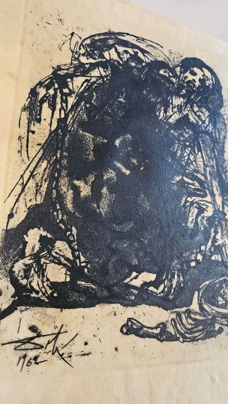 Dali Aguafuerte La vida es sueño 1962