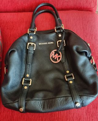 Bolso de piel Michael Kors .Negro.