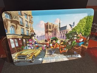 Bandeja Disney París Grande + Postales + Regalo