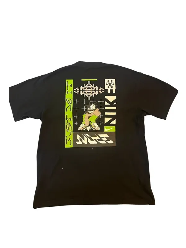 T-shirt Nike nera con logo