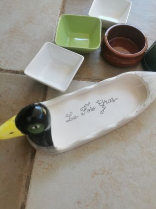 Set ciotole quadrate e  anatra