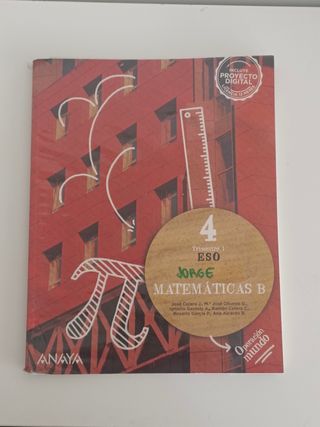 Libro de Matemáticas B de 4°ESO