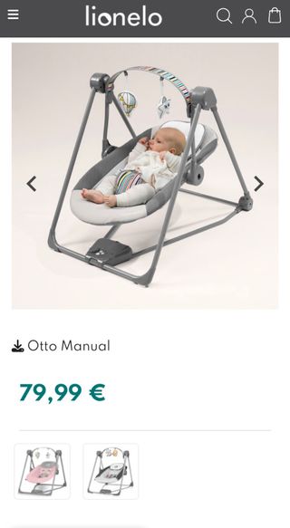 Mecedora para bebé Lionelo