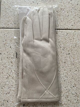 Guantes Beige