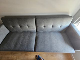 Sofá Cama Gris Tela