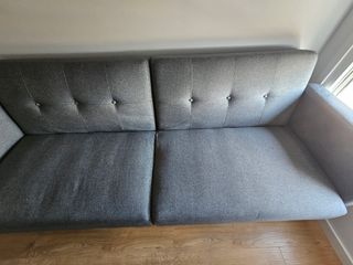 Sofá Cama Gris Tela