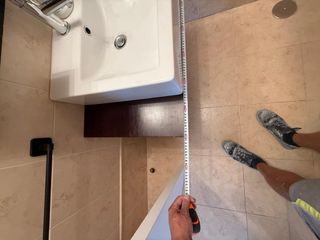 Conjunto Lavabo con Encimera y Espejo 