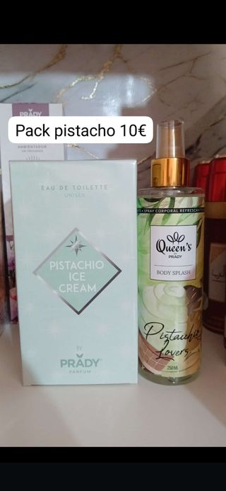 Pack Pistacho Eau de Toilette y Body Splash Prady