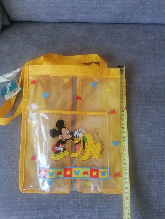 Borsa a tracolla trasparente Disney con Topolino
