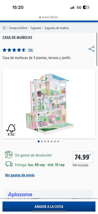 Casa de muñecas nueva en caja