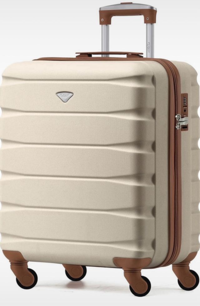 Maleta Rígida ABS 4 Ruedas 56x45x25cm Beige