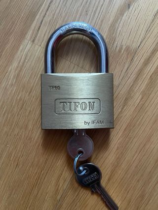 Lote 3 Candados Tifón Latón con Llaves