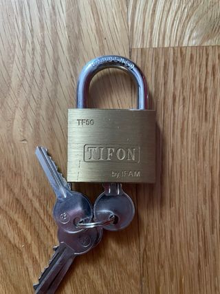 Lote 3 Candados Tifón Latón con Llaves