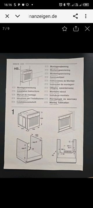 Horno Siemens Acero Inoxidable
