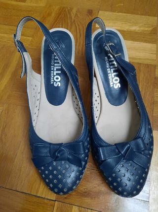 Zapatos Pitillos Azul Marino Talla 37
