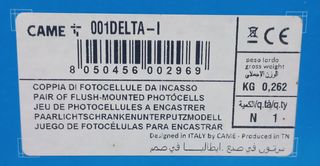 Fotocellule CAME serie DELTA a raggio infrarosso