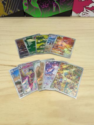 Lote 10 Cartas Pokémon AR
