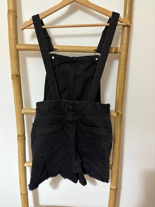 Peto vaquero corto negro Maje