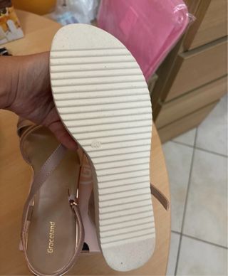 Sandali Graceland Beige/Oro Tg 40 Nuovi