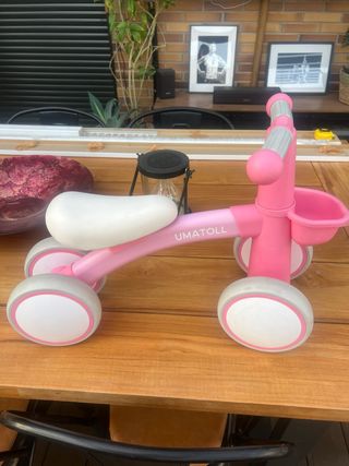 Bicicleta Umatoll sin pedales rosa
