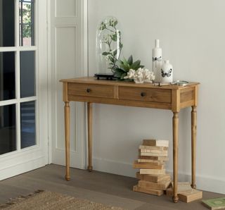 Consola recibidor madera pino