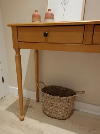 Consola recibidor madera pino