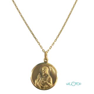 CADENA CON COLGANTE ESCAPULARIO ORO 18K