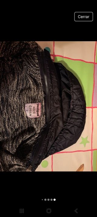 Chaqueta Desigual Hombre Gris y Negra