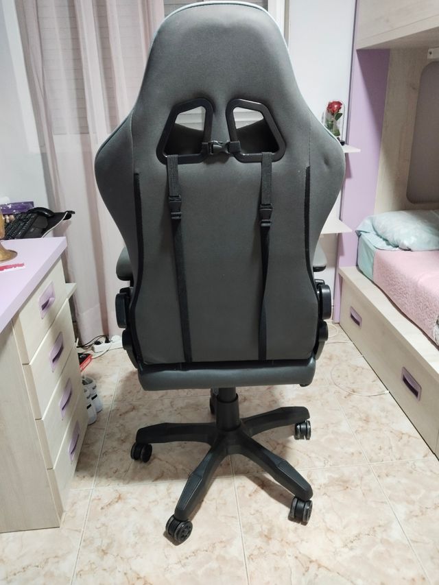 Silla Gamer Gris y Azul
