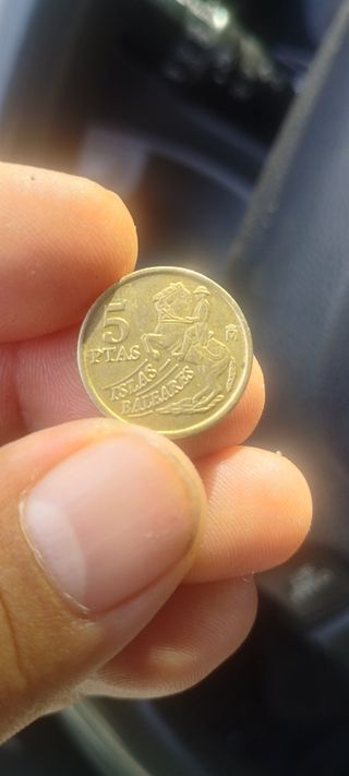 Moeda 5 Pesetas Ilhas Baleares