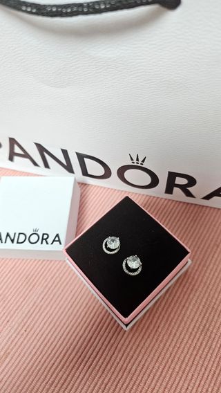 Pendientes Pandora Brillantes Plata