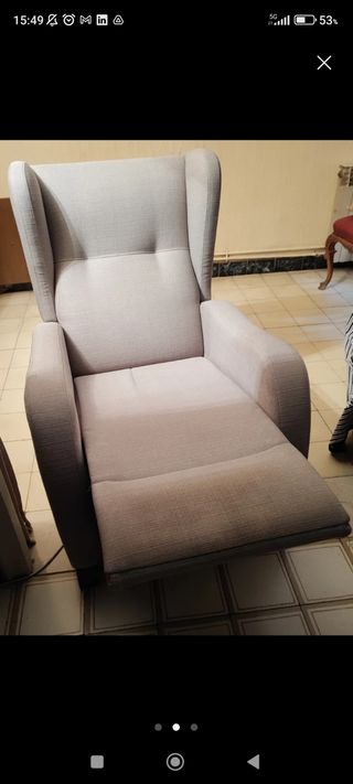 Sillón butaca gris eléctrico