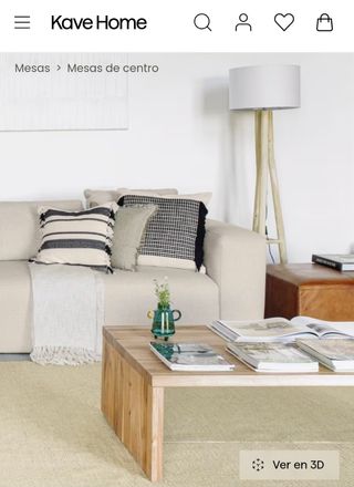 Mesa de centro Tulsi Kave Home