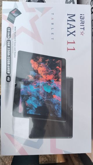 Funda Tablet Negra con Lápiz Azul y Cargador