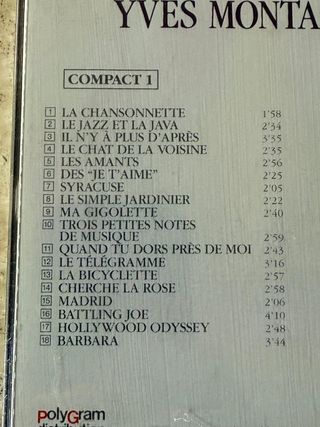 Yves Montand Lo Mejor Edición Francesa 2CD NUEVO