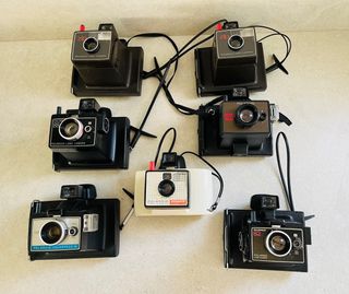 Pack cámaras antiguas Polaroid decoración años 70