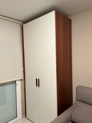 Armario Le Carré blanco y madera
