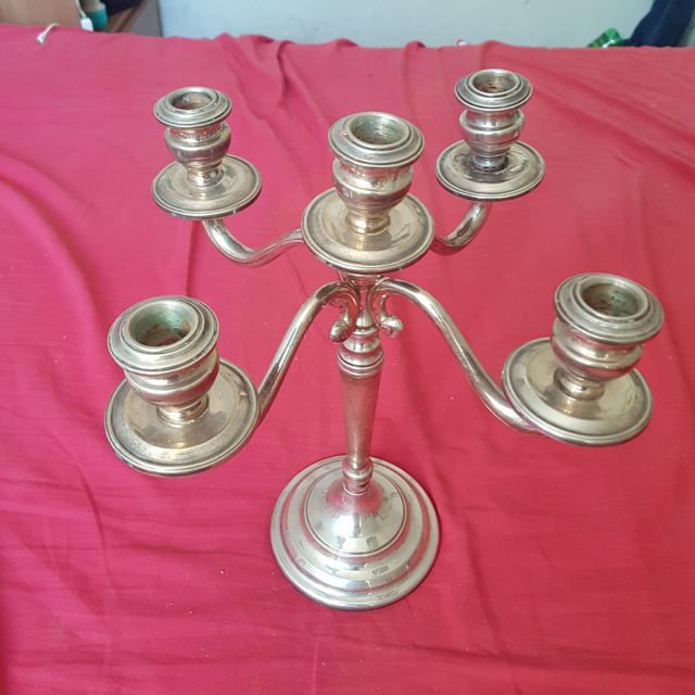 Candelabro vintage in argento