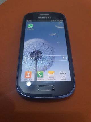 Samsung Móvil Azul Antiguo