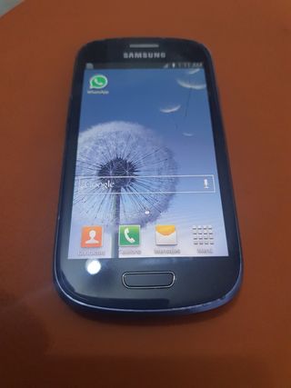 Samsung Móvil Azul Antiguo