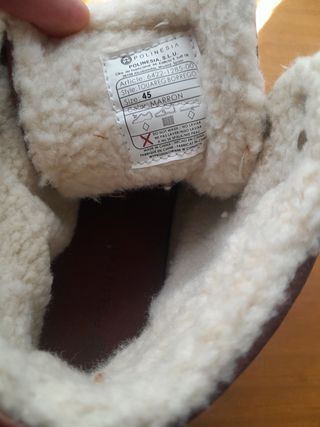 Botas de cuero marrones con forro