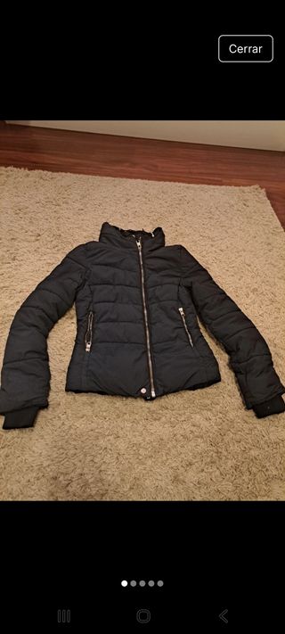 Chaqueta acolchada azul mujer